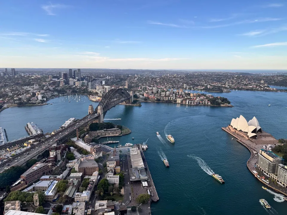 Sydney Harbour from the venue